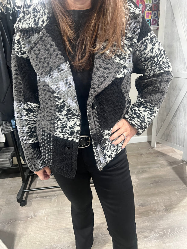 Black Patchwork Jacket