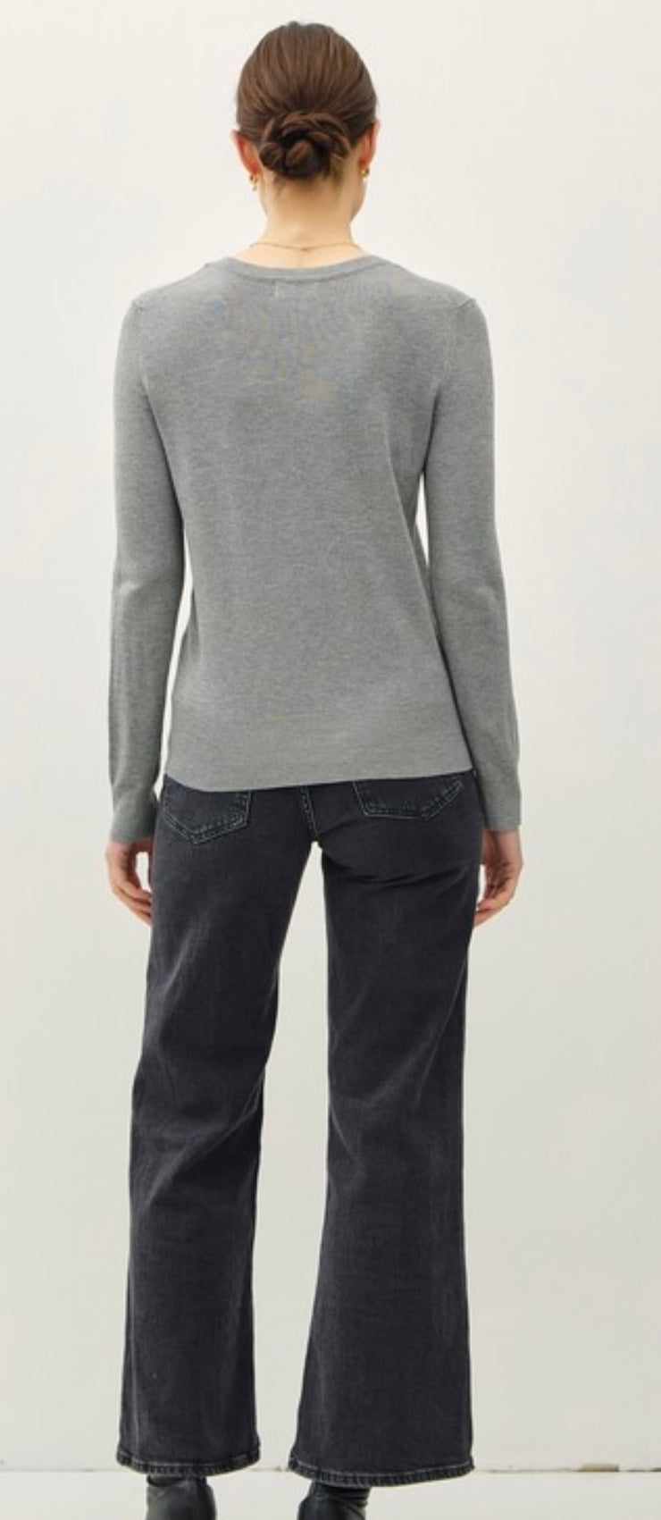 Classic V Neck Knit Sweater- Available in 5 Colors!