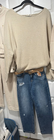 Solid Rib Knit Oversized Sweater- Available in 3 Colors!