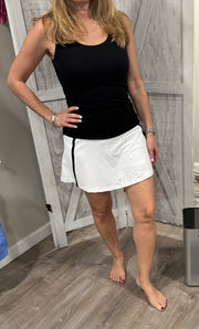 Athletic Wear!!! Butter Tennis / Pickleball Skort- Black/White or White/Black