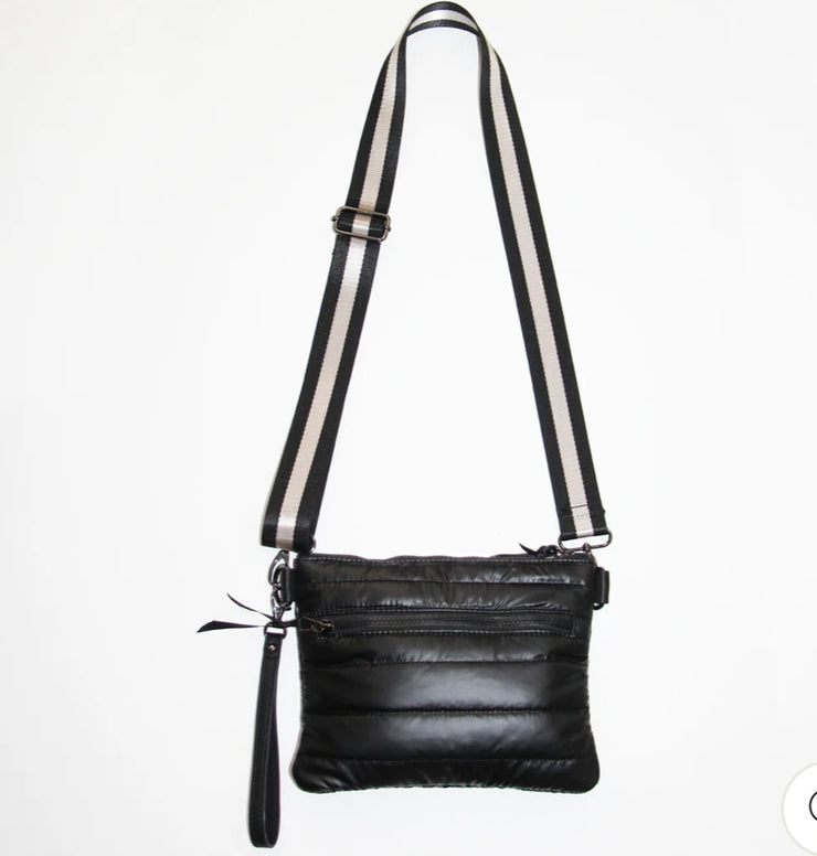 Black 4-in-1 Puffer Crossbody Bag