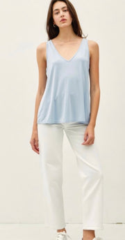 Flowy Modal V Neck Tank- Available in Black & Sky Blue