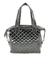 Large Quilted Tote- Available in Black & Black Patent
