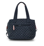 Large Quilted Tote- Available in Black & Black Patent