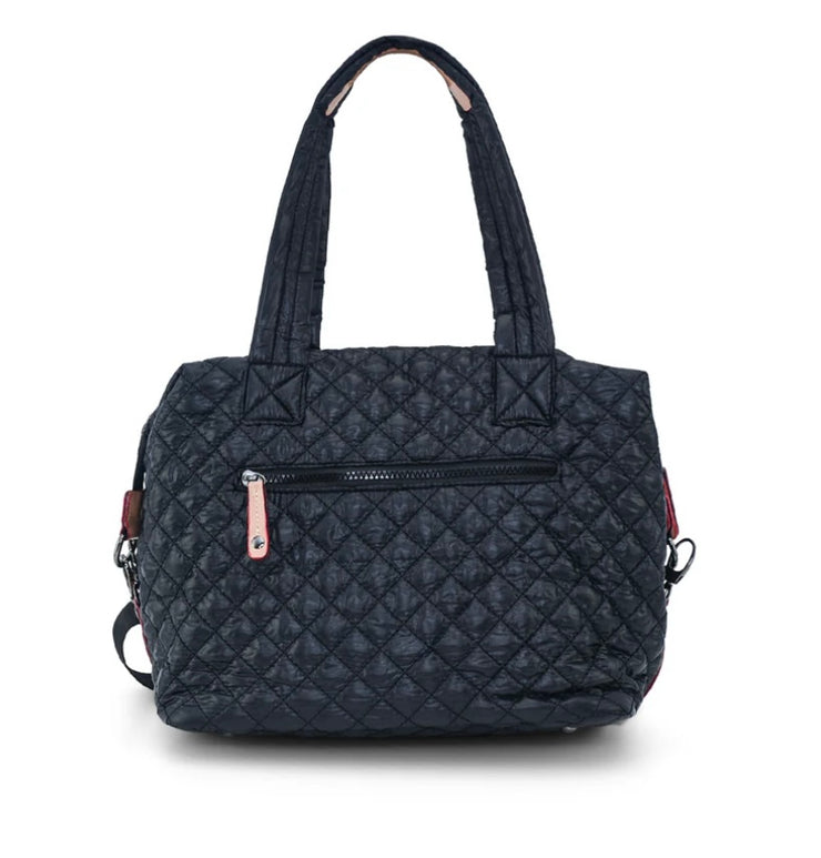 Large Quilted Tote- Available in Black & Black Patent