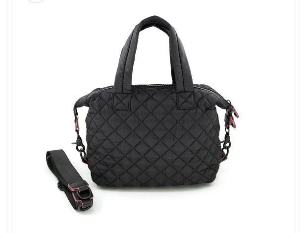 Medium Quilted Bag- Available in Black or Black Patent
