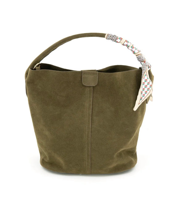 Suede Bucket Bag- Available in 4 Colors!