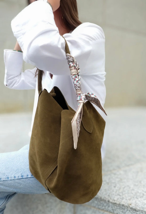 Suede Bucket Bag- Available in 4 Colors!
