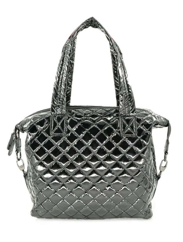 Large Quilted Tote- Available in Black & Mocha Patent