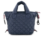 Small Quilted Puff Bag- Available in Black, Black Patent, Navy and Pewter