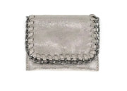 Chain Mini Wallet- Available in Black, Taupe & Silver