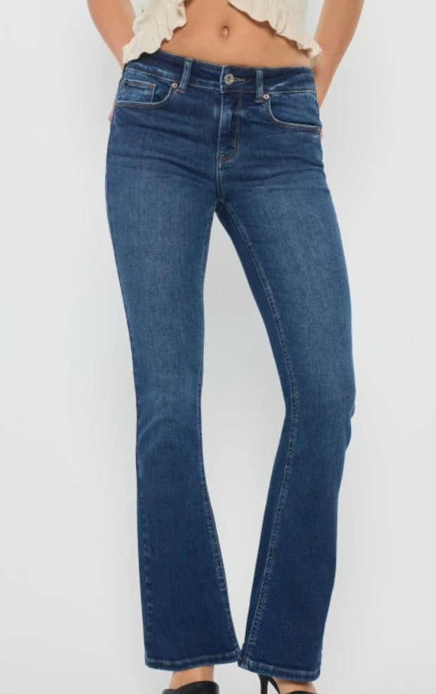 Mid Rise Dark Wash Bootcut Jeans- Available in Medium Wash Too!