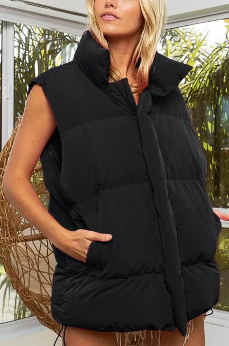 Black Puffer Vest