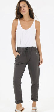 Black Elastic Waist Comfy Jogger -Available in Slate Grey