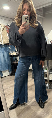 Soft Cotton Long Sleeve Top- 4 Colors Available