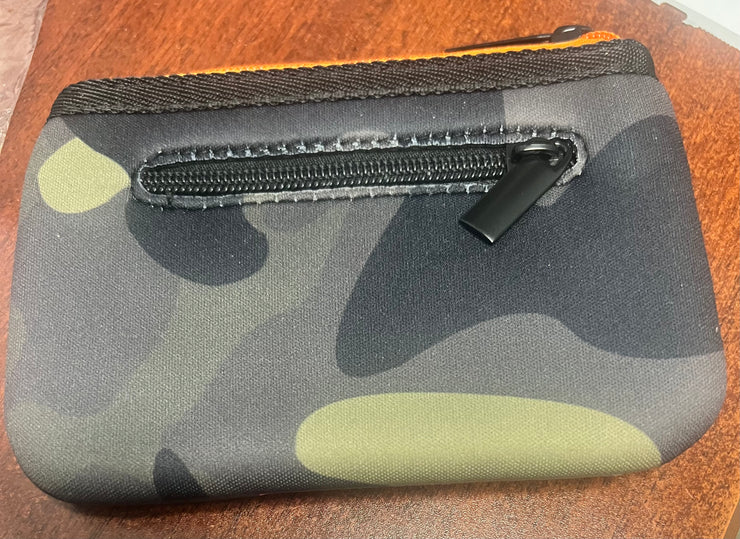 Green Camo With Pink Detail Keychain Wallet- Also Available in Navy Camo