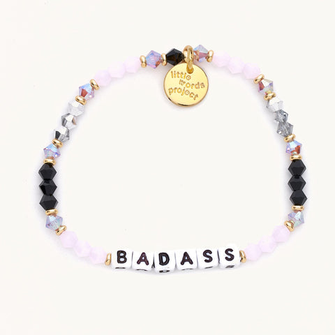 Little Words Project Beaded Bracelet- "Badass"