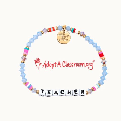 Little Words Project Beaded Bracelet “Teacher”