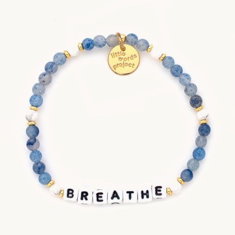 Little Words Project Beaded Bracelet- "Breathe"