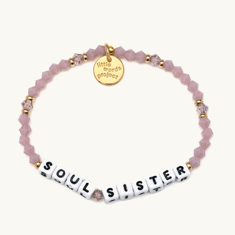 Little Words Project Beaded Bracelet- "Soul Sister"