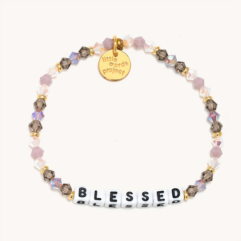 Little Words Project Beaded Bracelet “Blessed”