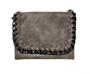 Chain Mini Wallet- Available in Black, Taupe & Silver