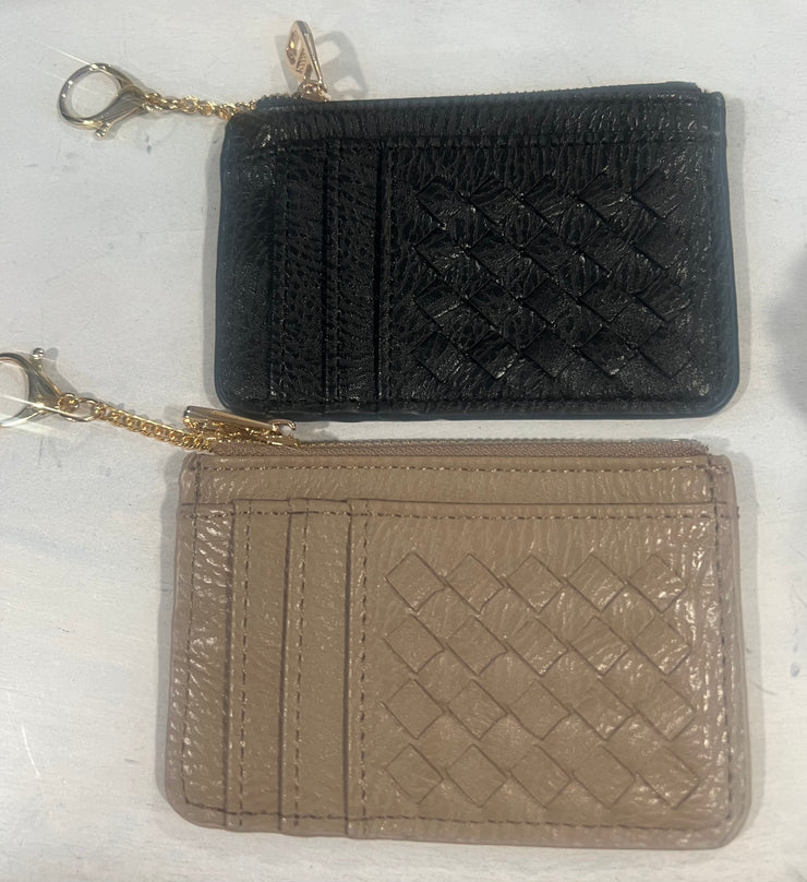 Key Chain Wallet- Available in Black or Taupe