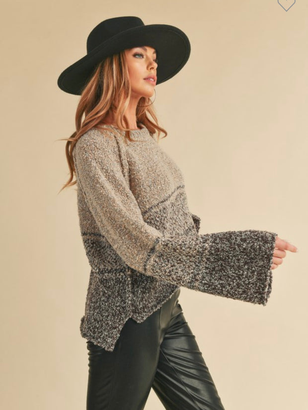 Oat Brown Ombre Sweater