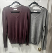 Classic V Neck Knit Sweater- Available in 5 Colors!