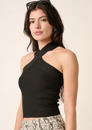 Black Criss Cross Top
