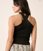 Black Criss Cross Top