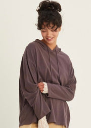 Dark Plum Super Soft Oversized Hoodie- Also Available in  Pink