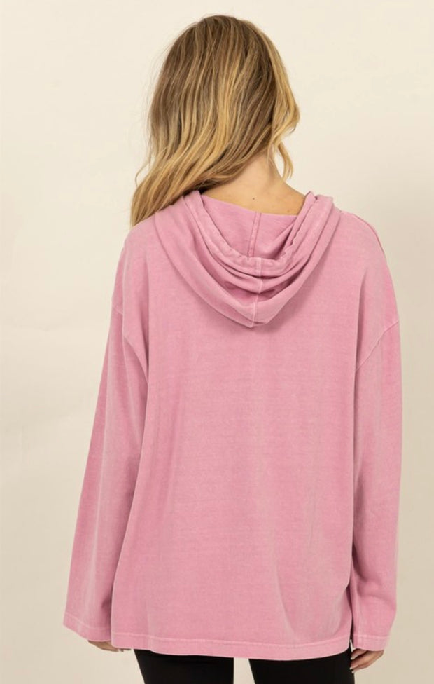 Rose Pink Super Soft Oversized Hoodie- Also Available in Dark Plum