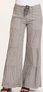 Wearables Terraced Wide Leg Pant- Available in Black & Frost