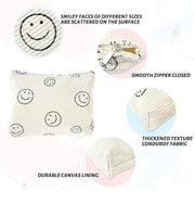 Corduroy Smile Cosmetic Makeup Bag- Comes in 4 Colors