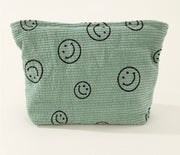 Corduroy Smile Cosmetic Makeup Bag- Comes in 4 Colors