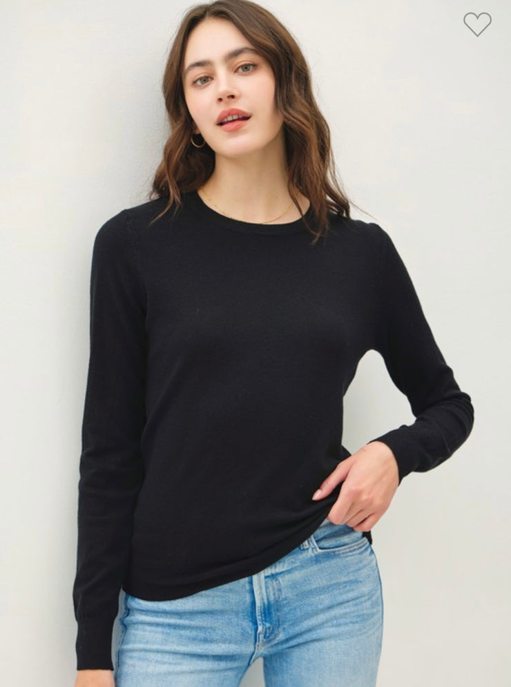 Classic Round Neck Super Soft Sweater- Available in 3 Colors!!!