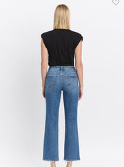 High Rise Straight Jeans