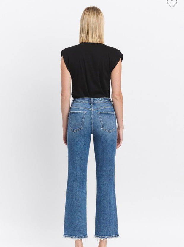High Rise Straight Jeans