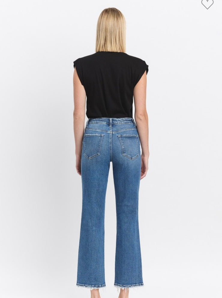 High Rise Straight Jeans