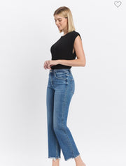 High Rise Straight Jeans