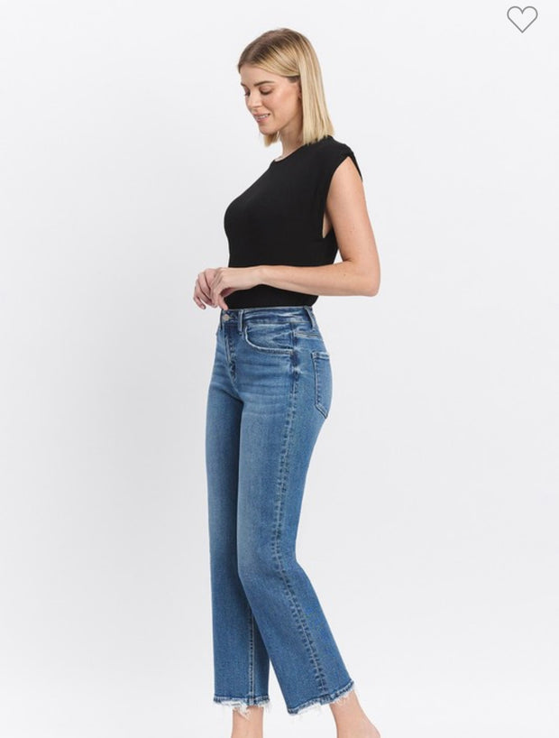 High Rise Straight Jeans