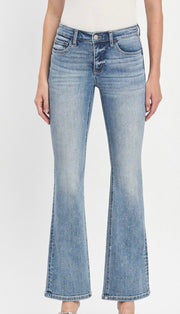 Mid Rise Boot Cut Jeans