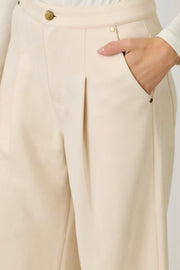 Ivory Suede Trouser- Matching Bomber Jacket Available
