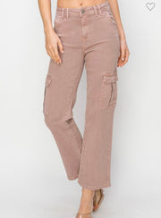 Mauve Cargo Jeans