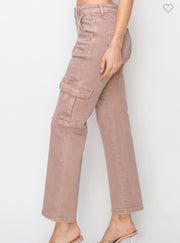 Mauve Cargo Jeans