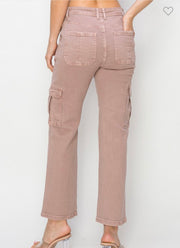 Mauve Cargo Jeans