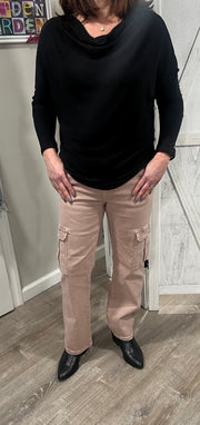 Mauve Cargo Jeans