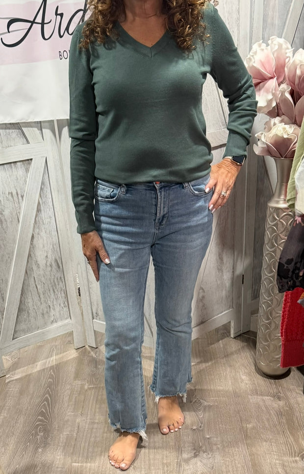 Classic V Neck Knit Sweater- Available in 3 Colors!