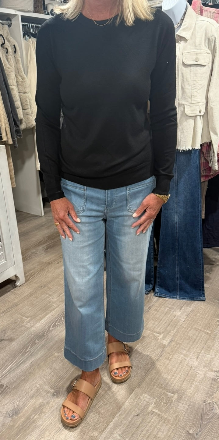 Classic Round Neck Super Soft Sweater- Available in 2 Colors!